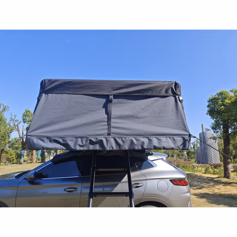 rtt roof top tent for truck camping or overlanding softshell side with telescopic ladder for waterproof Product details 4