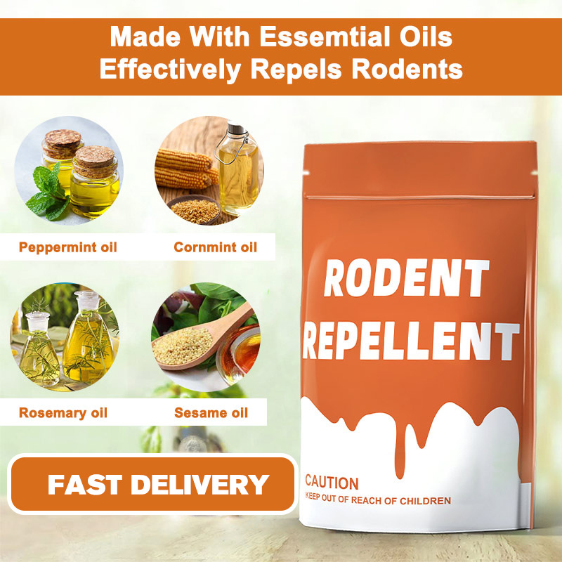 Rodent Mice Repellent, Mouse Rat Pouches With Peppermint Oil, Fomula