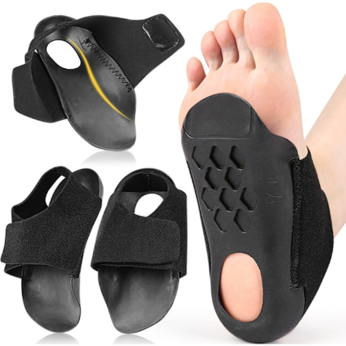 Arch Support Insert Length Shoe Insoles for Women Men,Plantar Fasciitis Relief Heel Cups, Orthotic Shoe Inserts for Flat Feet,Over-Pronation,Heel Pain Relief,Improve Balance