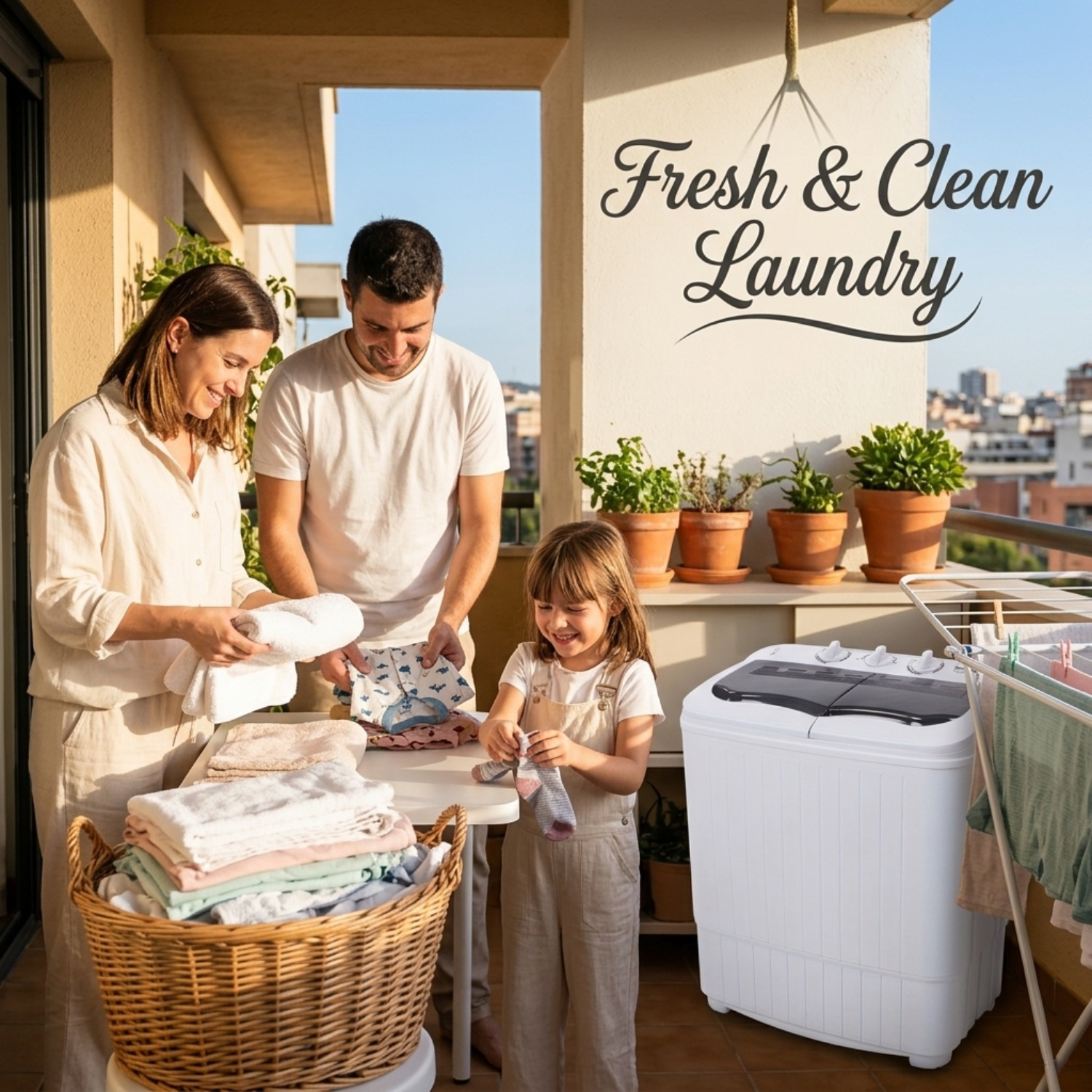 Portable Washing Machine 14.3lbs Capacity 110V Semi Automatic Dual Tub with Drain Pump Grey Lid Ripple Design Top Load Chrome Square 0 26 2 64gal US Plug Laundry Appliance Modern Durable Plastic Body