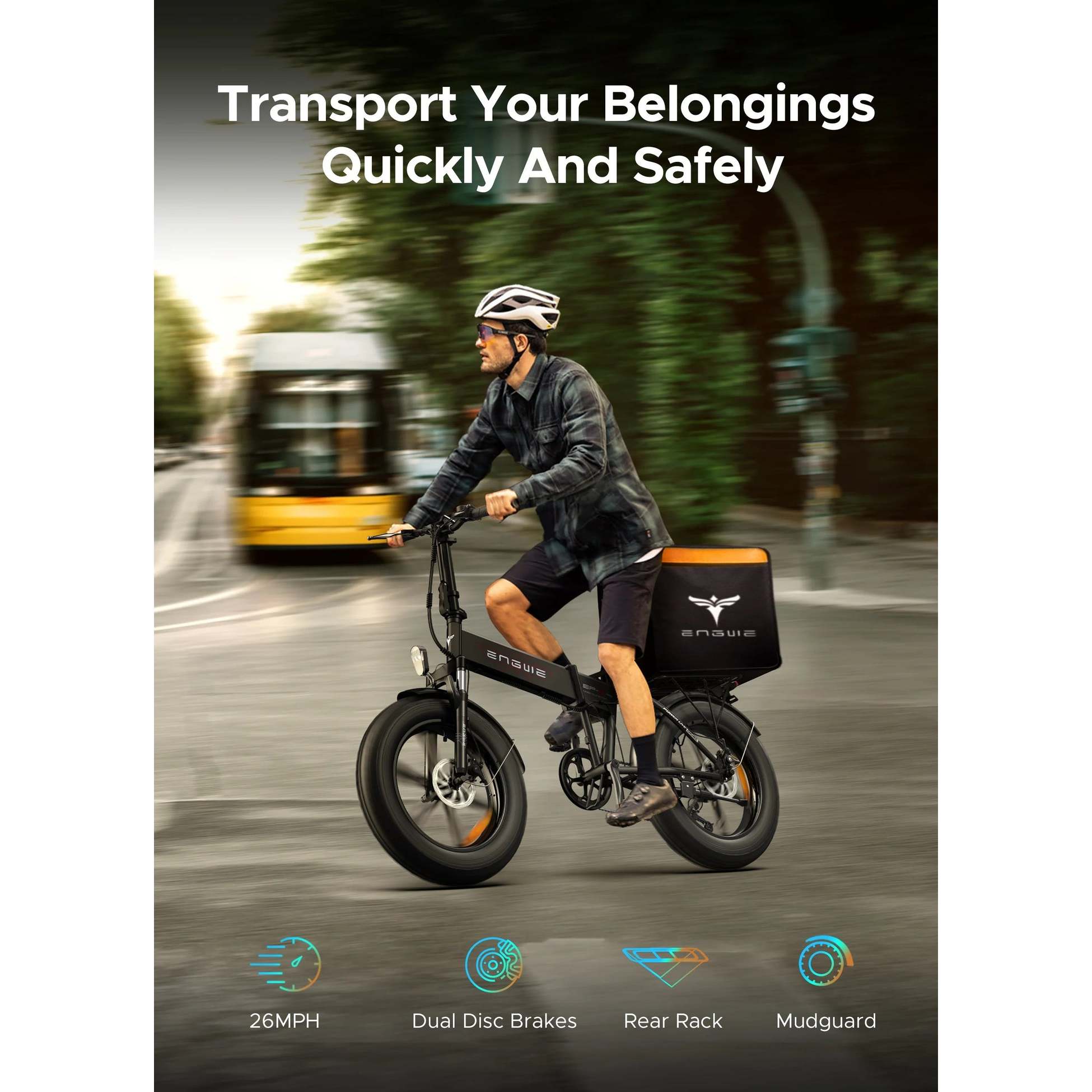 ep 2 pro this folding fat tire electric bike features a 750w motor with 960w   power high capacity lithium battery and 20 inch all terrain tires for versatile commuting Product details 3