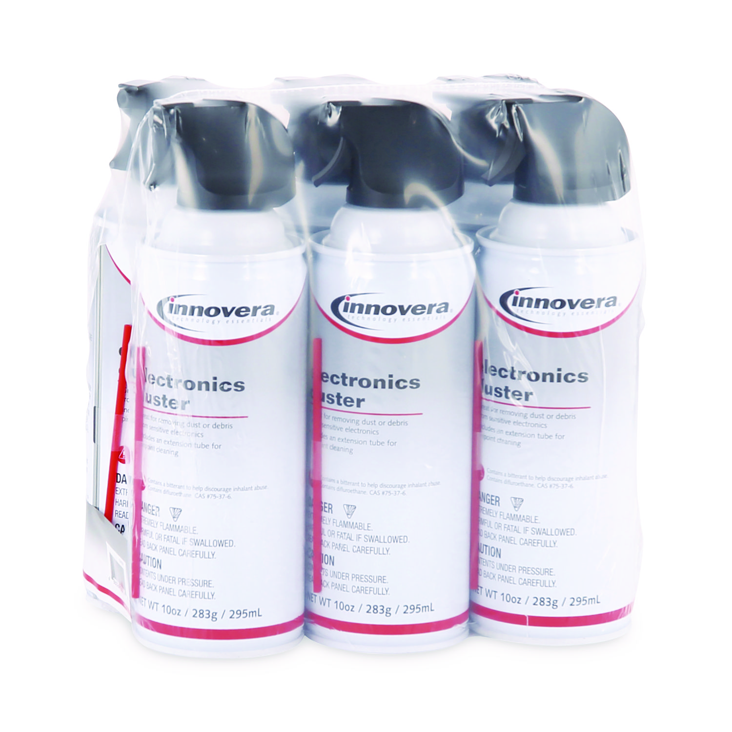   compressed air duster   oz can with removable straw 6 pack