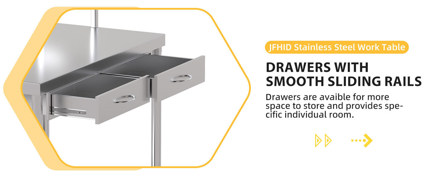 Stainless Steel Prep Table 48