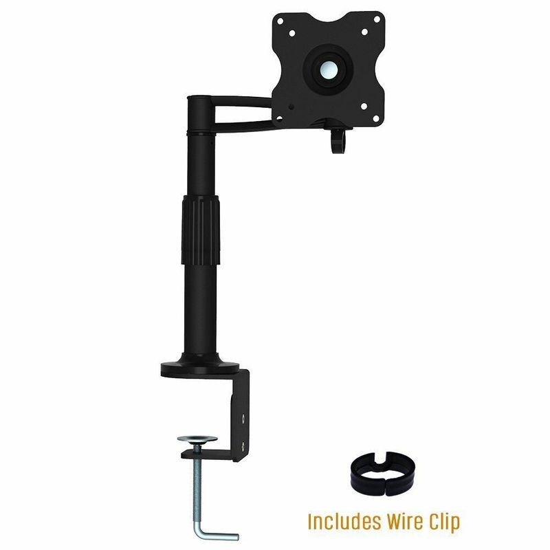 Temu – TEMU Articulating Monitor Mount/ Tv Desk Mount Fits 10 To 30″ Monitors And Tv (black)-new