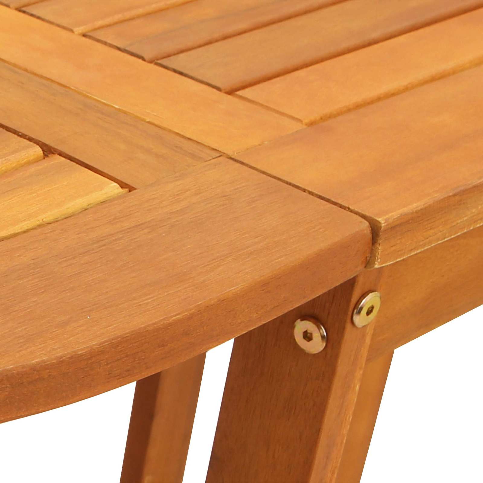 vidaXL Garden Table Folding Brown Solid Acacia Wood Outdoor Surface Patio