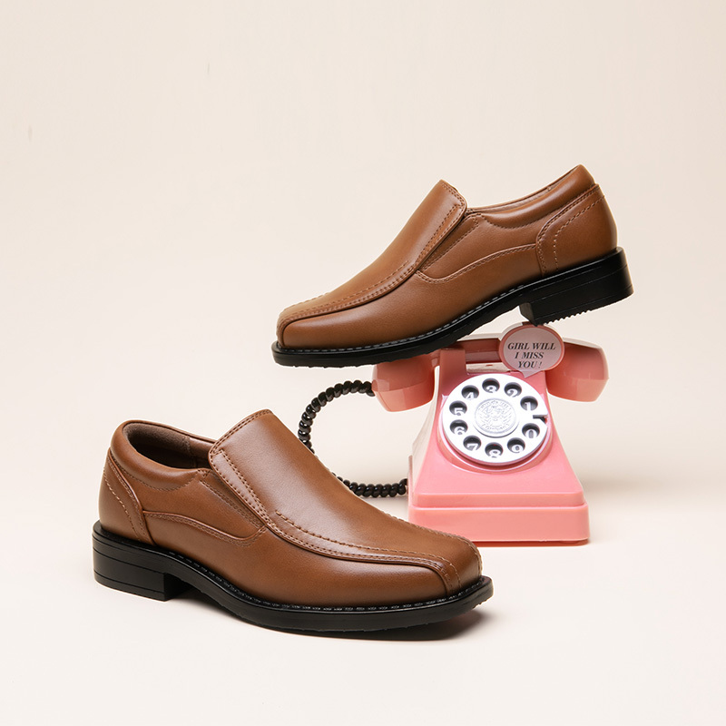boys dress shoes slip loafer wedding shoes slip loafer shoes - Temu