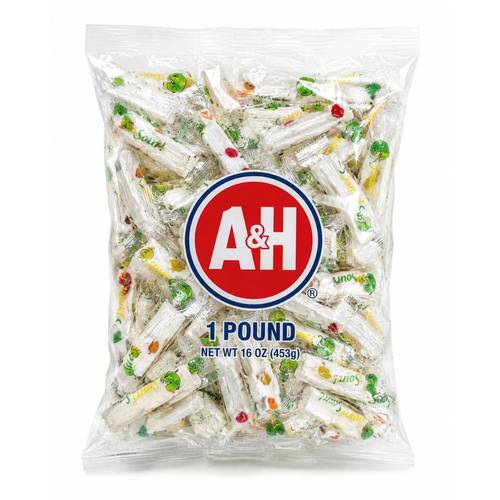 SOUR Candy 16 oz Bulk Bag, Soft Marshmallow with Fruity Jelly Pieces, Individually Wrapped