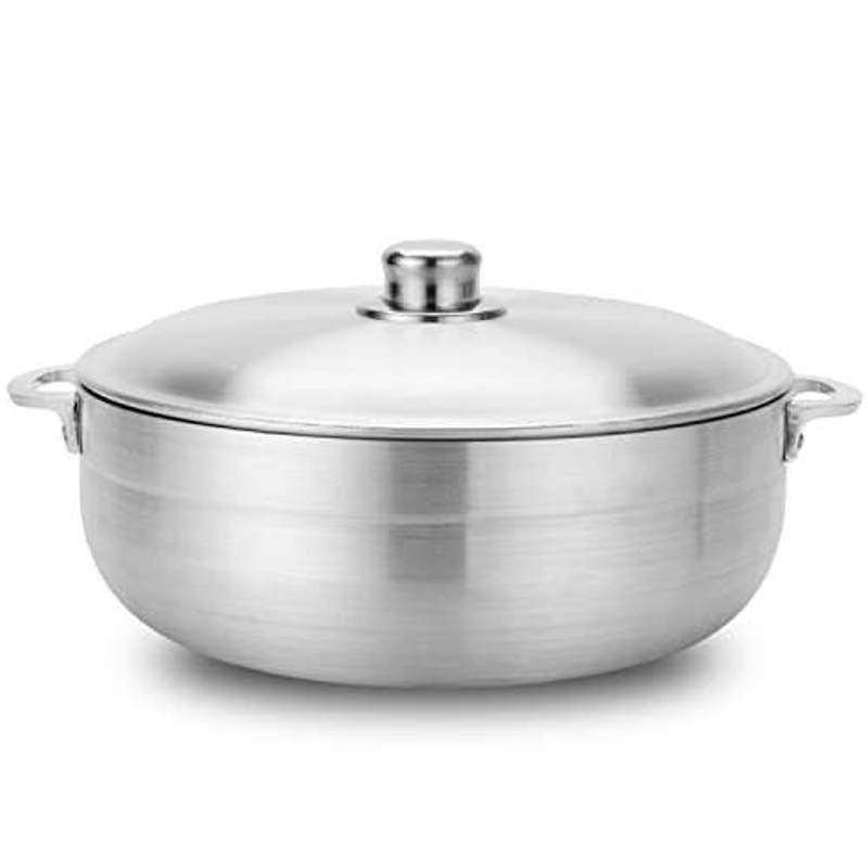 Alpine Cuisine 3.5-quart Gourmet Aluminum , Cooking Dutch Oven Performance For Heat Distribution, Perfect For Serving Large & Small Groups, Handles, Commercial Grade