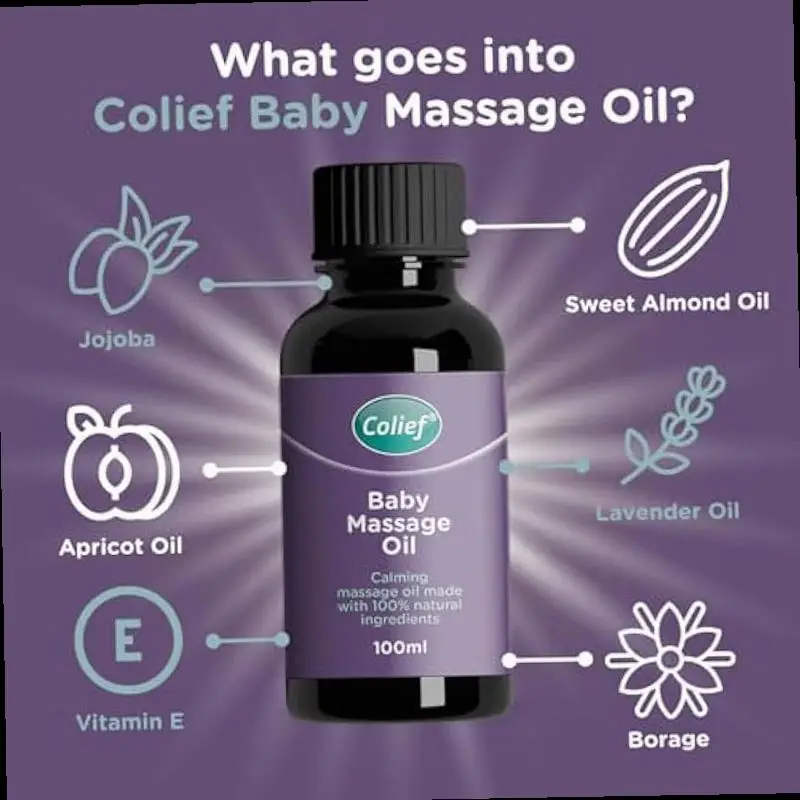 baby massage oil soothing oil for infants ingredients including oil lavender oil jojoba vitamin e suitable for babies 3 months 3 38 fl oz Product details 2