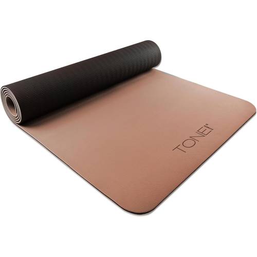 wfathletic supply tpe yoga mat with carry strap v pattern teal