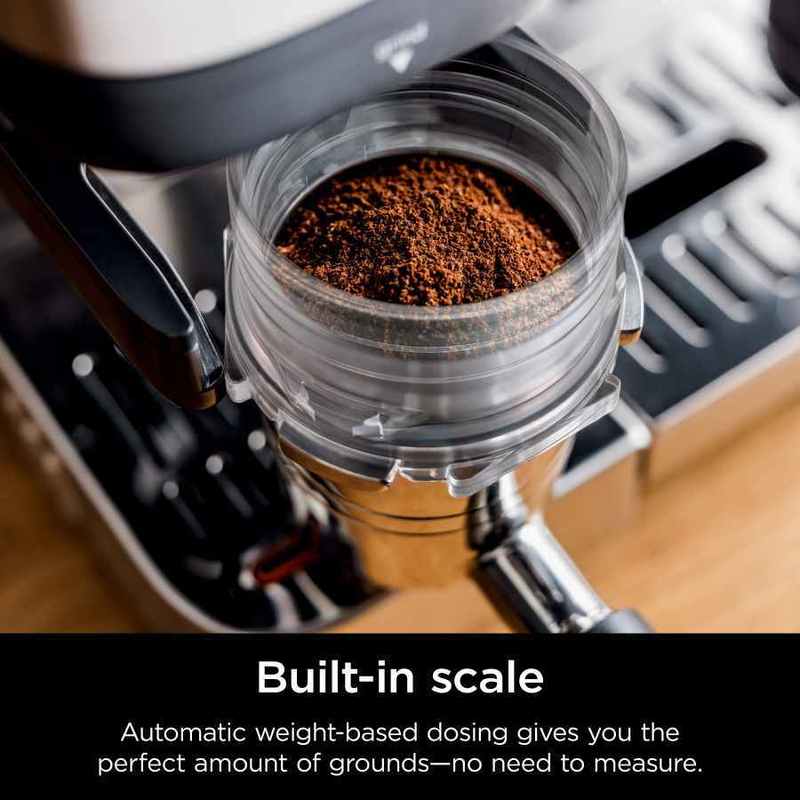 r es601 luxe caf   espresso machine drip coffee cold brew grinder tamper frother silver certified refurbished Product details 4