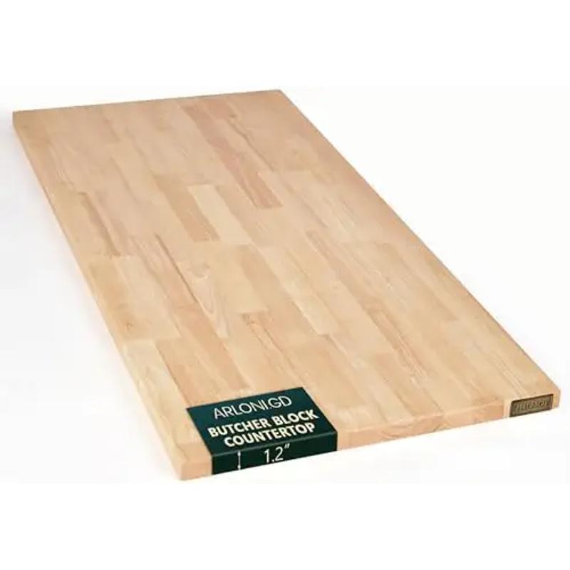   Countertop, 48 ×25 Solid   Wood Table Top, 1.2 Thick Unfinished   Slab DIY Cut for Kitchen Island, Desk Top, Workbench, Office Tabletop, Washer Dryer Countertop 4ft