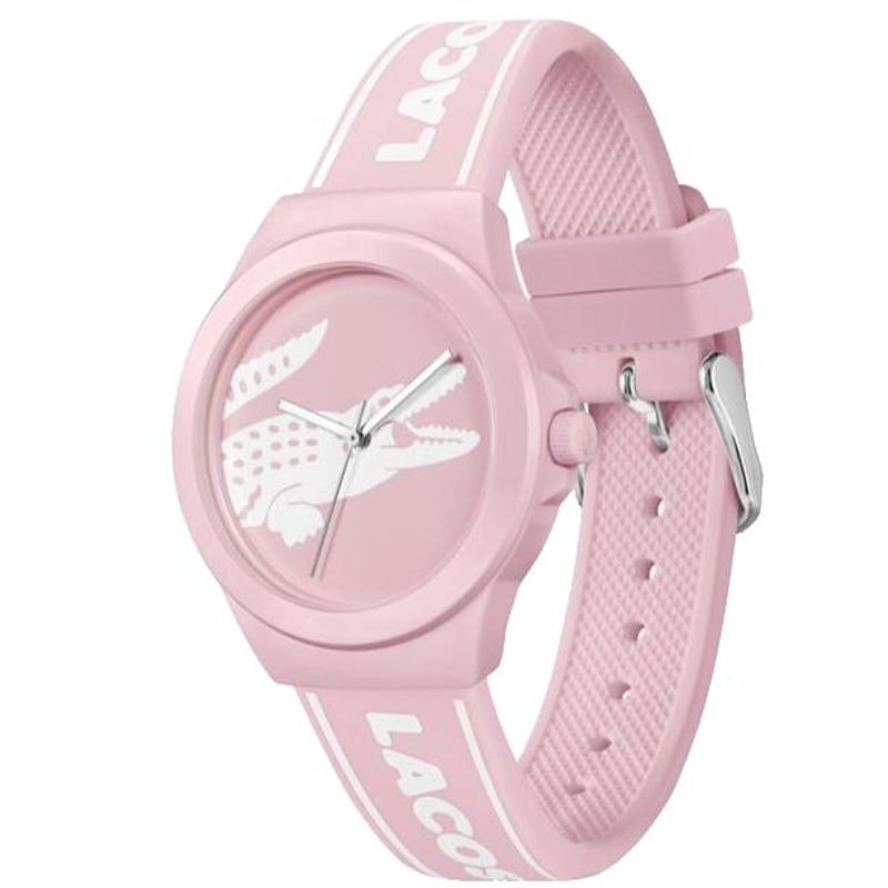 Lacoste Neocroc Pink Dial Women's Watch, 38mm Silicone Strap
