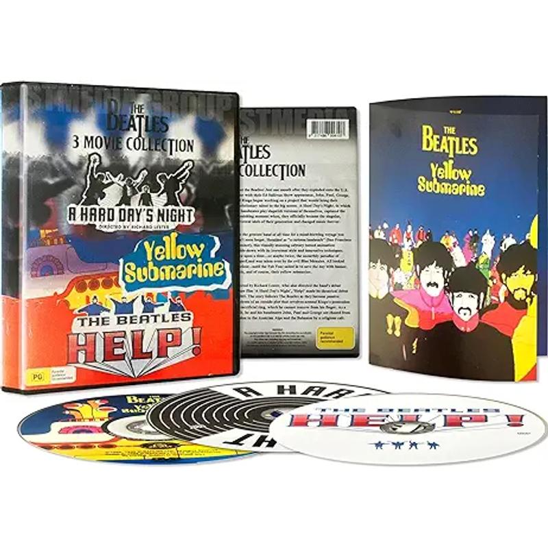 TEMU The Beatles - 3 Movie Collection - Yellow Submarine / Help! / A Hard Day's Night