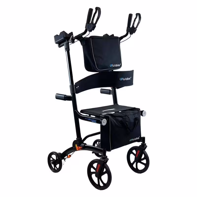 journey upright foldable walker for seniors with 10 front wheels and lights Product details 0