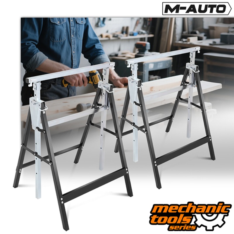 TEMU 2pc Heavy-duty Adjustable Saw Horse Woodworking Quick-build Workbench Bracket