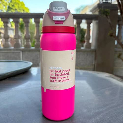 16oz stainless steel insulated mug with lid and straw cold for 24 hours or hot for portable handle suitable for outdoor sports fitness hiking driving and car travel gift drinking mug valentines day gift