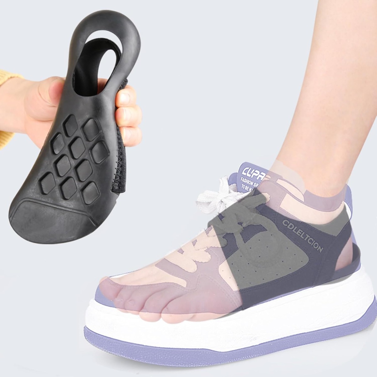 Arch Support Insert Length Shoe Insoles for Women Men,Plantar Fasciitis Relief Heel Cups, Orthotic Shoe Inserts for Flat Feet,Over-Pronation,Heel Pain Relief,Improve Balance