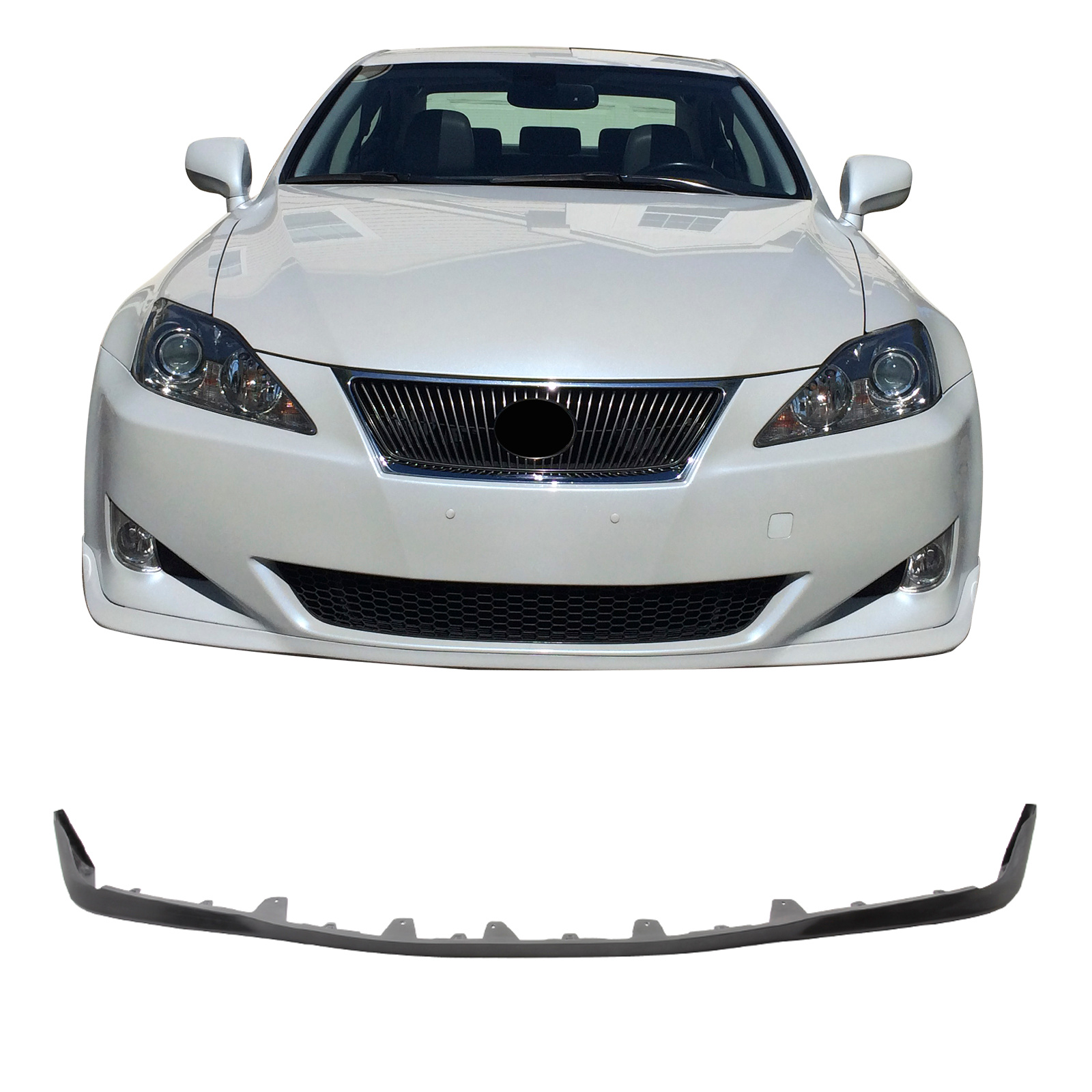 Carbon Fiber Style Front Bumper Lip Spoiler Splitter – Fits 06-08 Lexus IS250 IS350