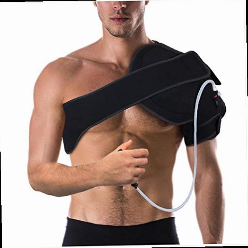   advanced hot or cold   shoulder ice pack wrap shoulder brace for     heating pad for rotator cuff injuries surgery gym injuries baseball pitching 16032 Product details 1