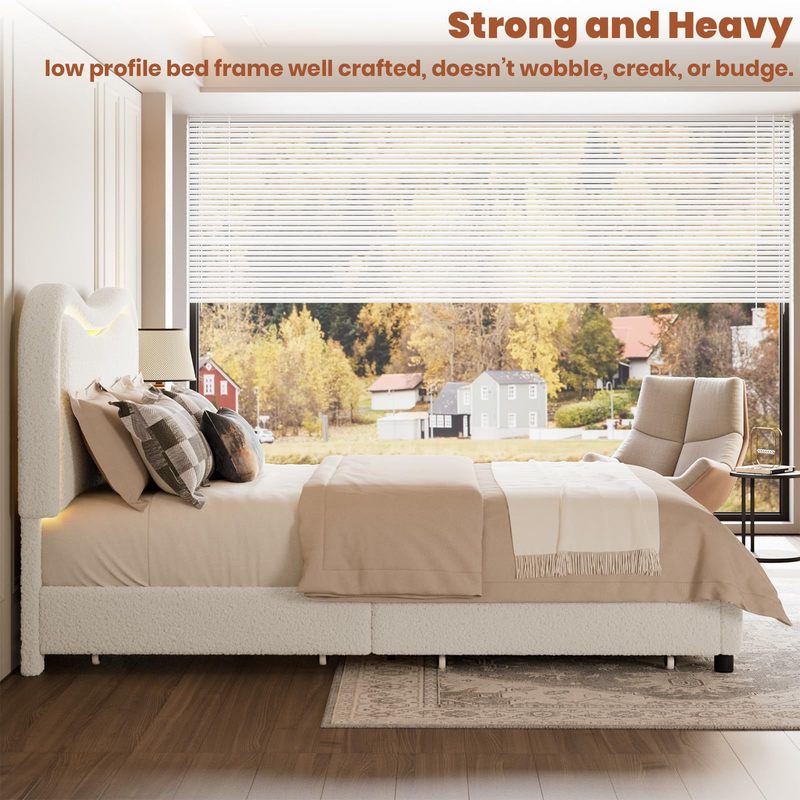 1 box of other materials LED lambswool double drawer bed