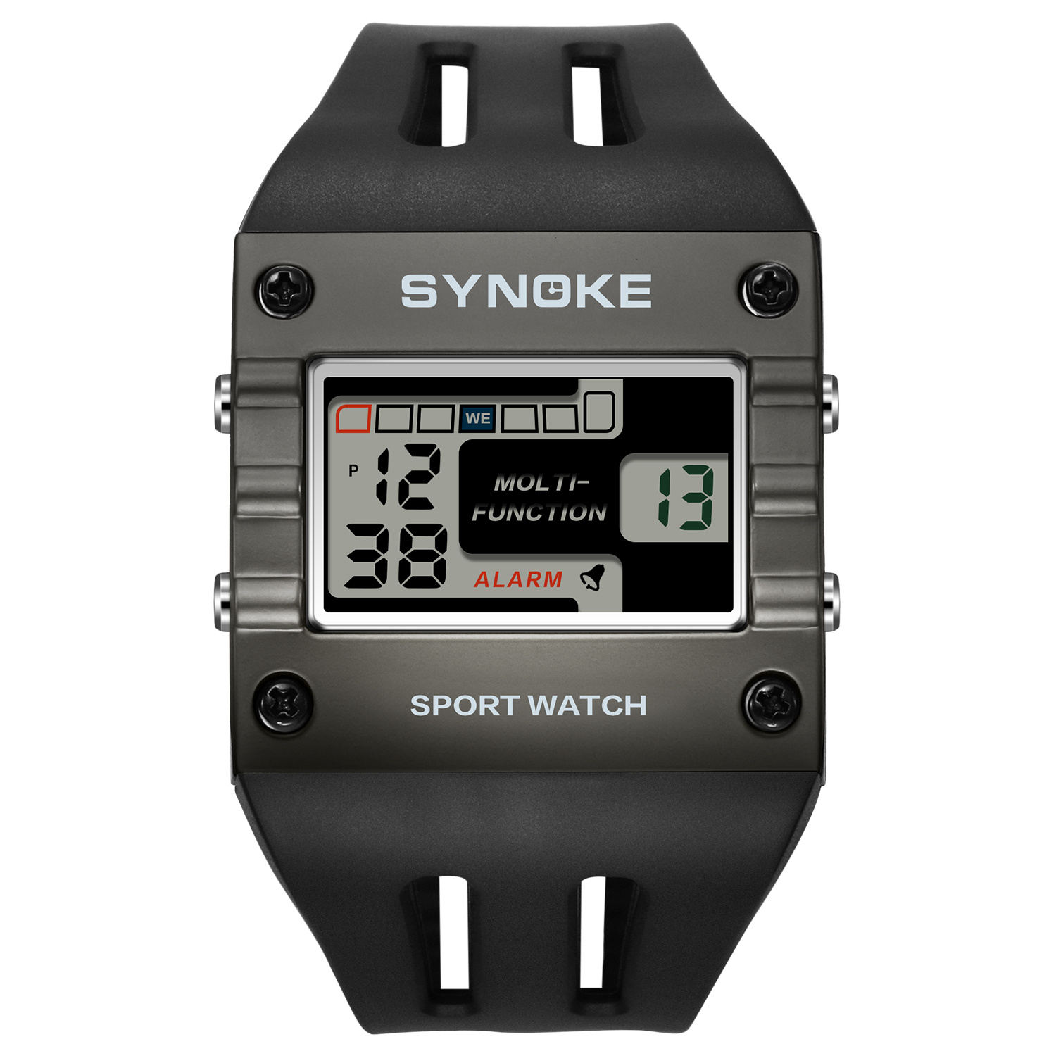 digital watch with alarm sold on Temu United States