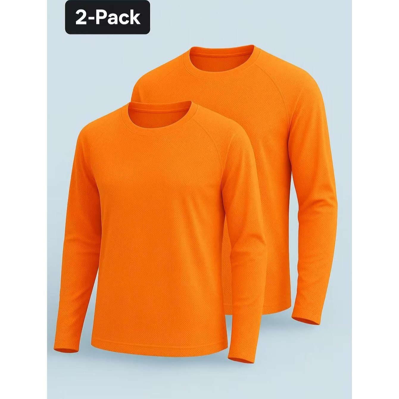 TEMU 2 Pack Men’s Sun Protection Long Sleeve – Cooling, Moisture-wicking, Outdoor Activewear