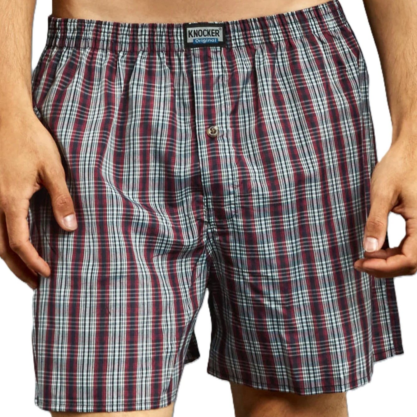 

Mens 3 Pieces Assorted Plaid Print Comfy Boxers