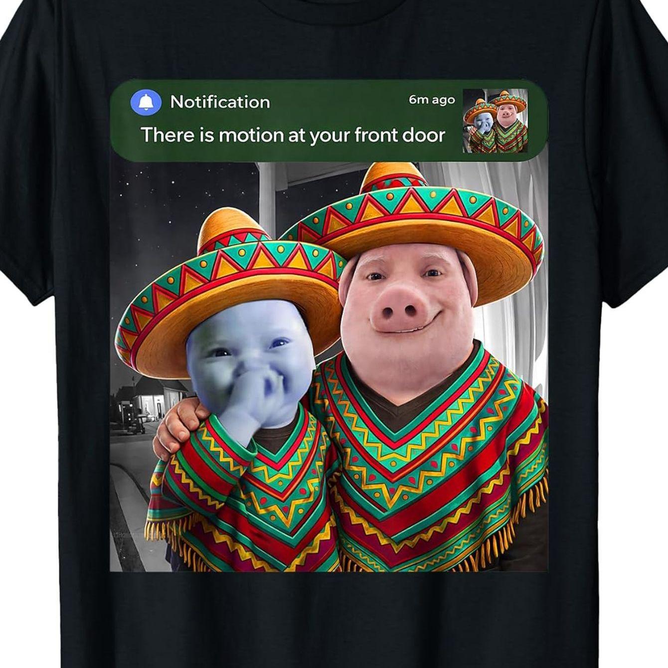 meme shirt sold on Temu United States