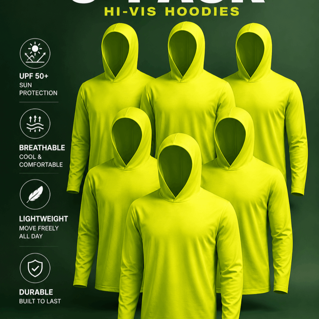 TEMU Sun Protection Long Sleeve T-shirts With Hood Upf 50+ Men's Hooded Quick Dry Breathable Uv Athletic Shirts Rash Guards Spf Uv For Hiking Fishing