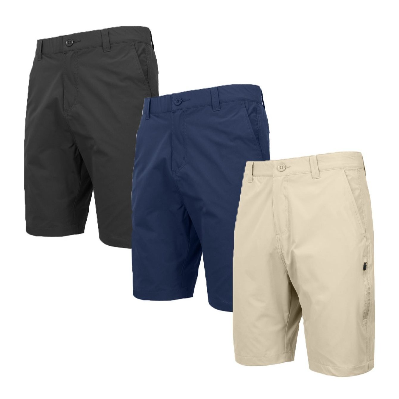 3-pack Men&rsquo;s 6-pocket All Motion Stretch Golf Shorts (30-42)