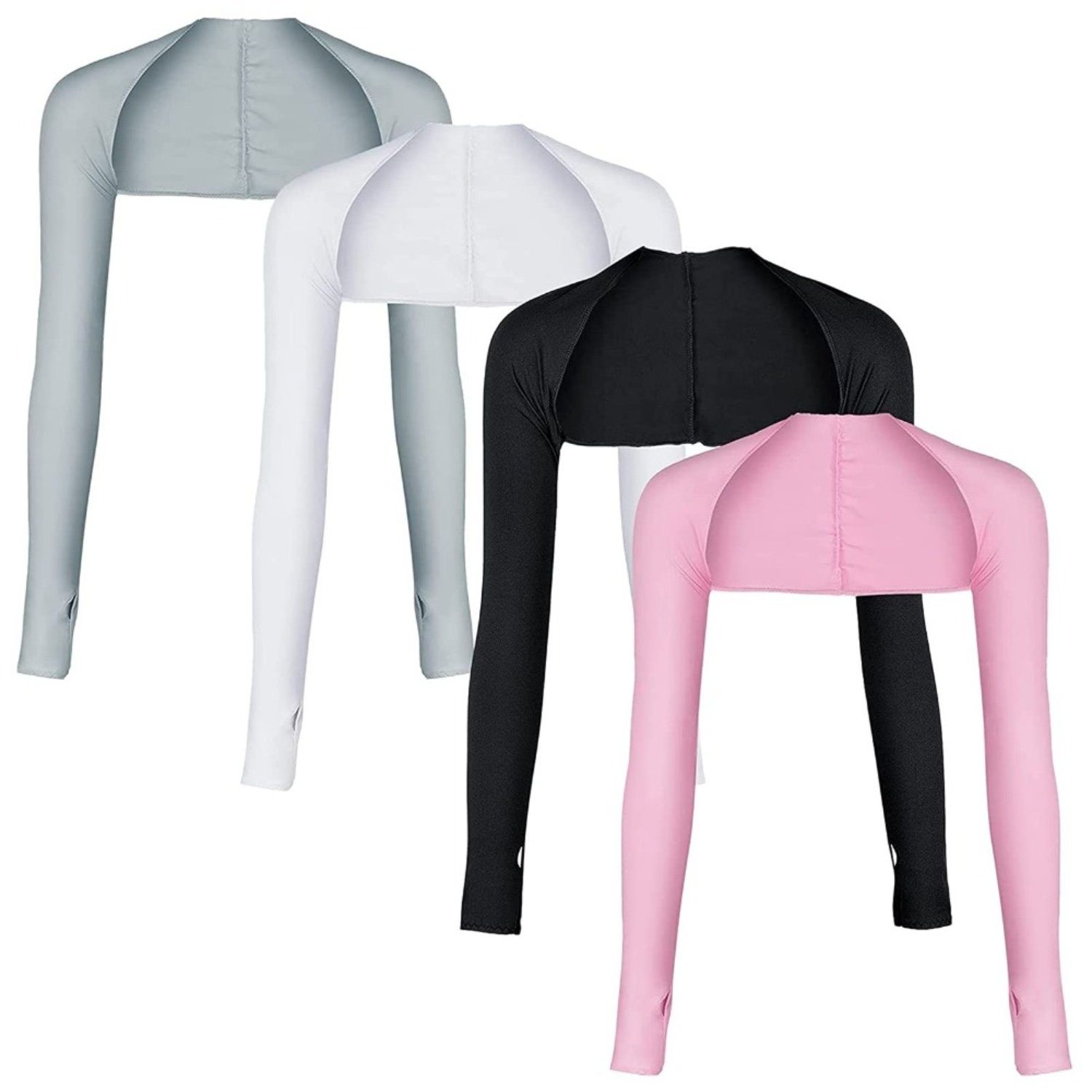 TEMU 4-piece Set Of Uv Protection Sun Protection Cooling Capes, Arm Sleeves, Summer Cooling Sleeves, Sun Protection Cooling Capes, Ice Silk, Sleeves