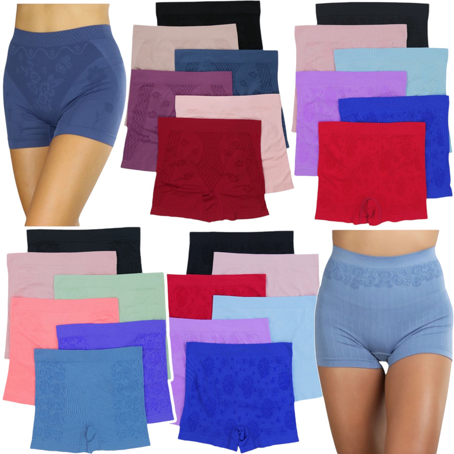 

Women's Multi-pack Of Assorted Shorty Shorts