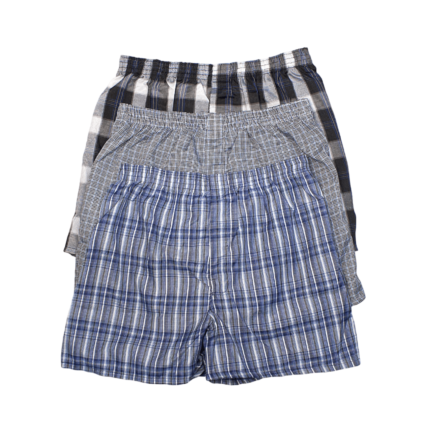 3 Pack Men's Boxer Shorts Random Mixed Color Pack Woven Relaxed Fit Boxers For Men Soft Breathable Mens High Quality Underwear With Button Fly Pouch Elastic Waist Comfortable Fabric Menswear