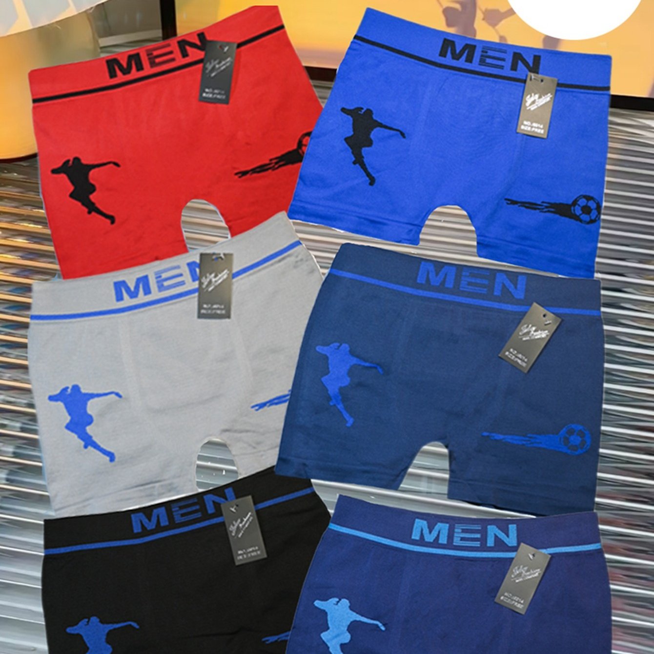 

12 Pcs Men' Boxer Brief Stretchable Underwear