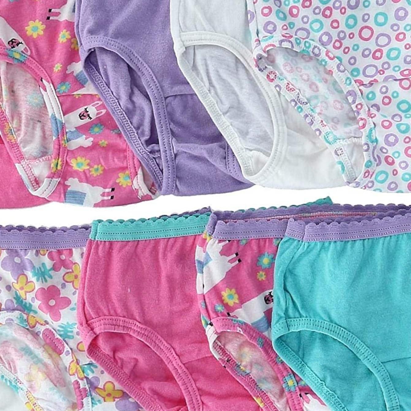 TEMU Toddler Girls 10 Pack Assorted Cotton Brief Underwear Sizes 2t/3t And 4t/5t
