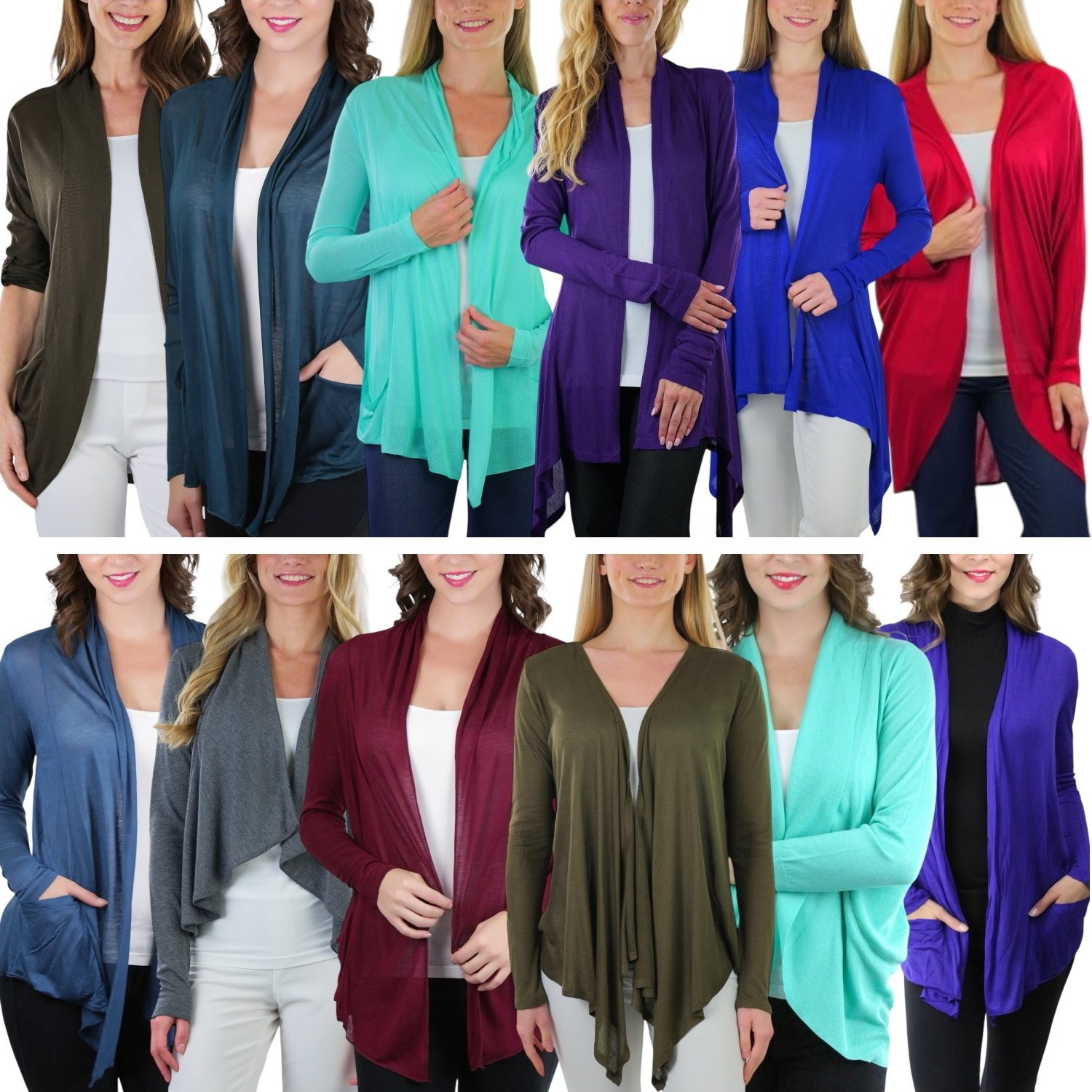 

Women's And - Of Assorted Long Sleeve Cardigans