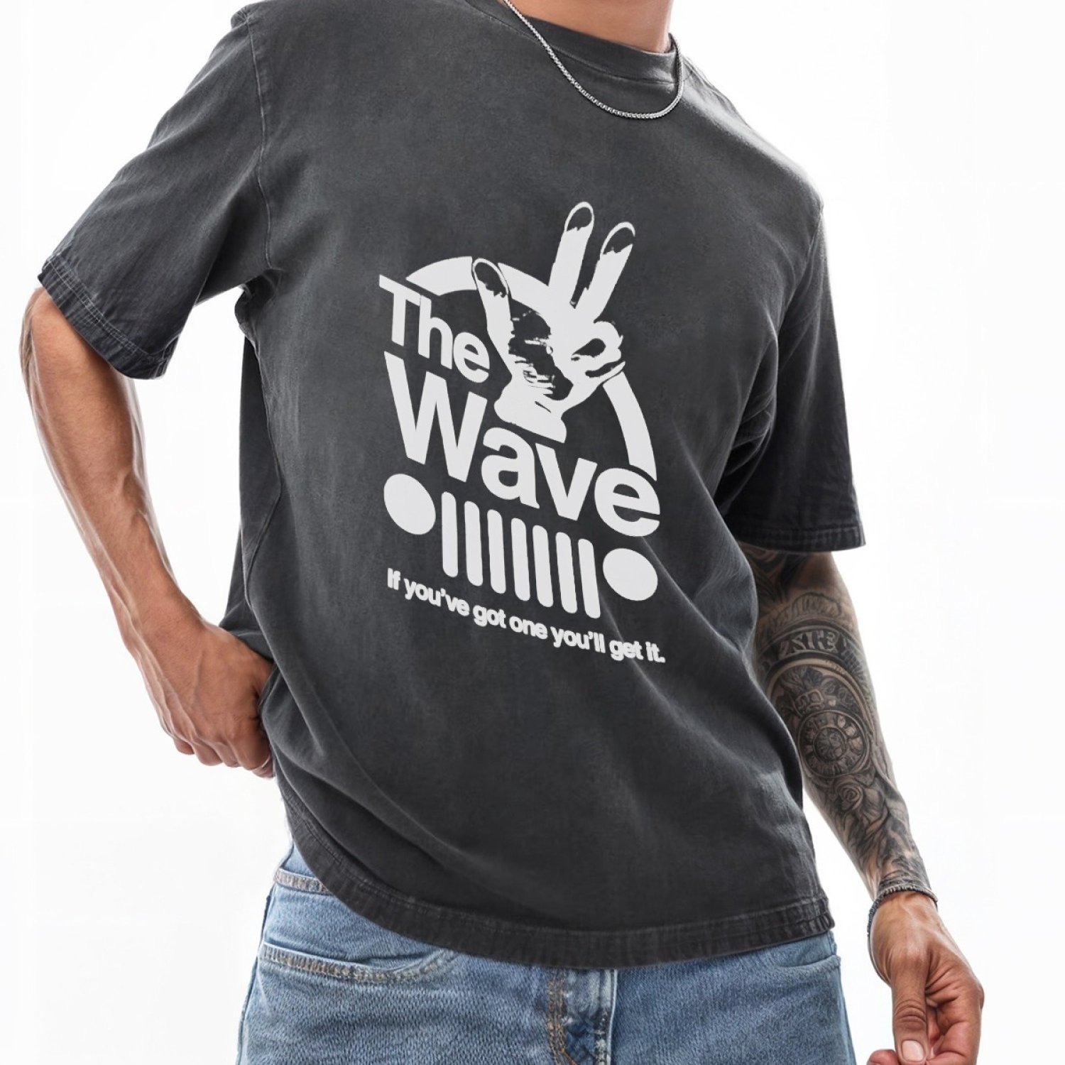 

The Wave - For Off Road Suv Distressed - Washed T-shirt