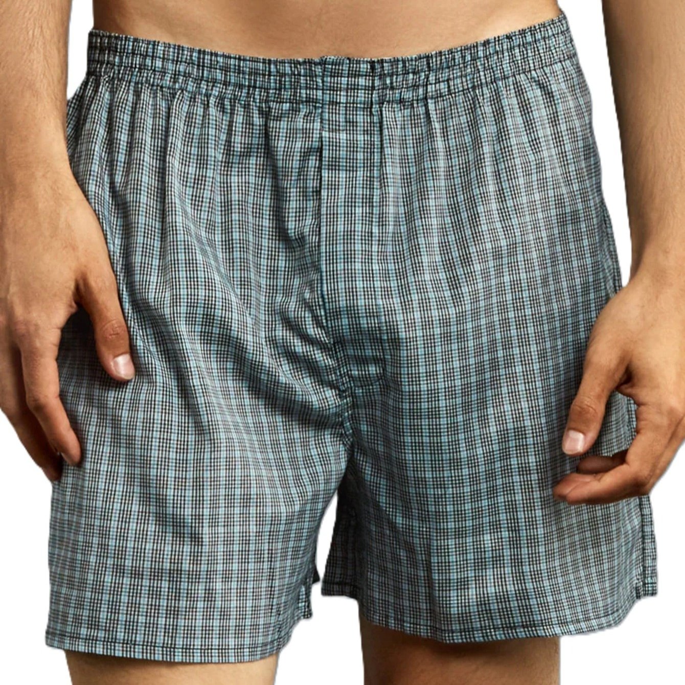 TEMU Plus Size Mens 3 Pieces Assorted Stripe Prints Comfy Boxers (2xl/3xl)