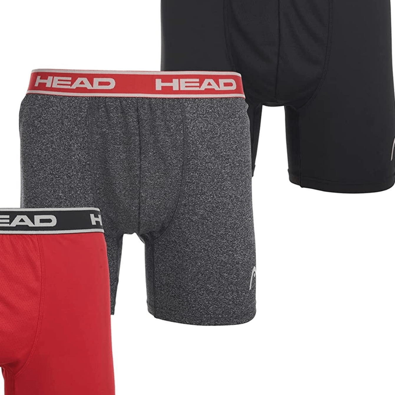 

Head Mens Performance Underwear - 3-pack Stretch Performance Boxer Briefs Breathable No To Size 5x