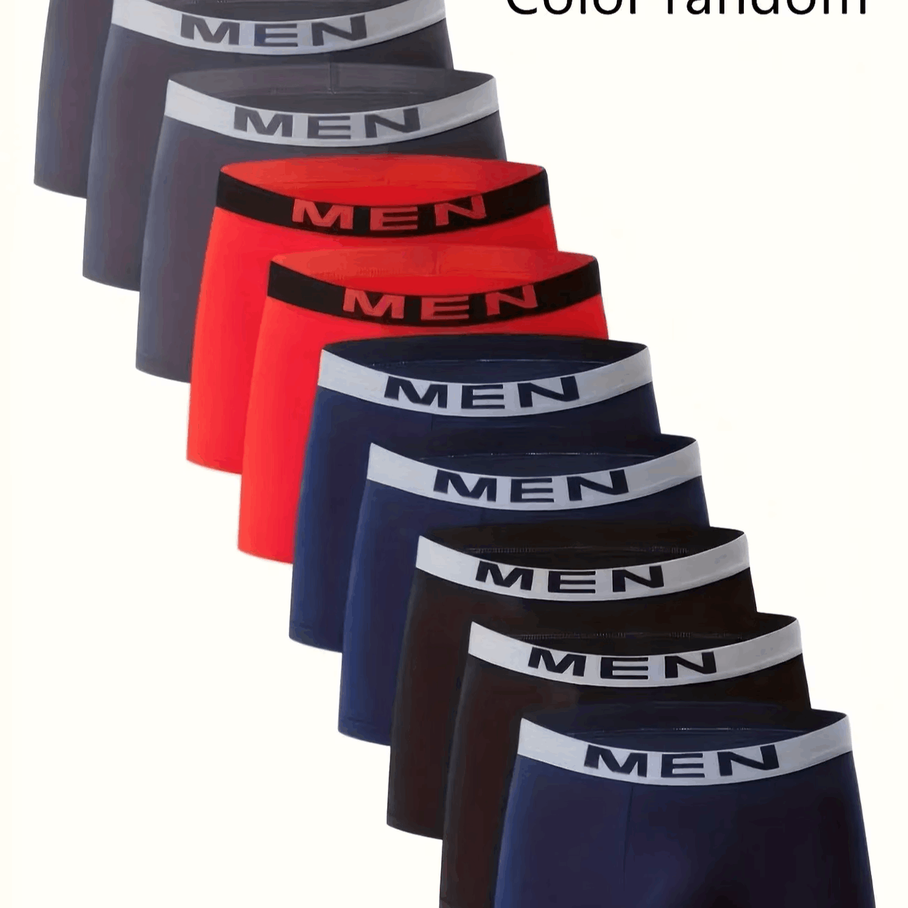 TEMU 5 Pieces Random Color Set Of Men's Breathable Boxer Underwear, Casual Sports Underwear 5 Pieces In 1 Package