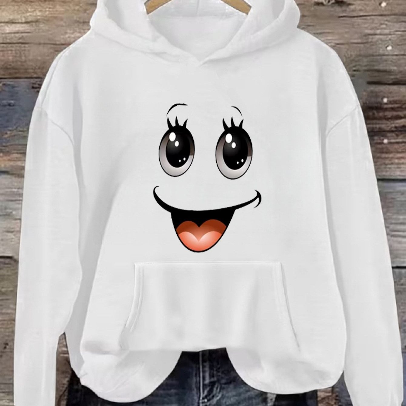 Women's Hoodie Sweater - Holiday Party Outfit - Soft Everyday Fall Tops - Machine Washable Casual Pullover Sweatshirt