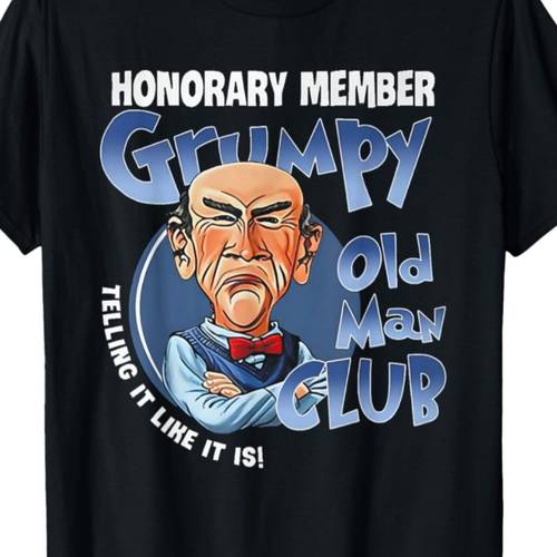 old for honorary t shirt it is design cotton tee for men black with blue graphic round neck machine washable