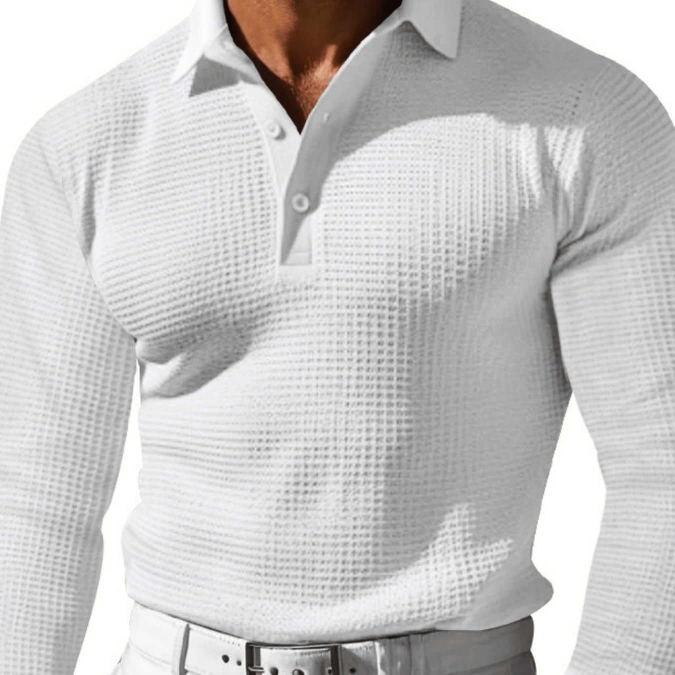 

Cozy Chic Knit Sweater - Soft Stretchy V-neck Pullover With Collar For Men - Warm And Stylish Winter Autumn Clothing For Casual