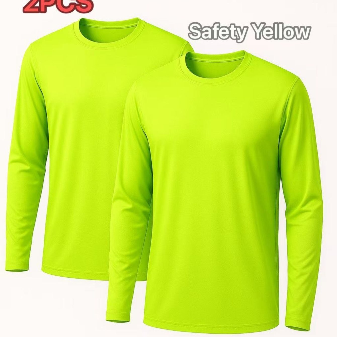 TEMU 2 Pcs Men’s Quick Dry Shirts – Long Sleeve Shirts， Upf 50+, Lightweight & Breathable For Sports & Outdoor