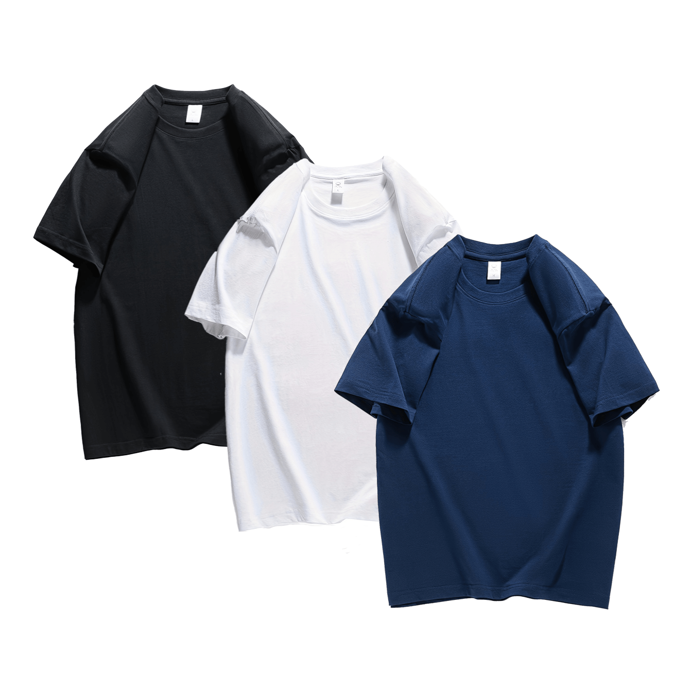 

Men's 3-pack Heavyweight Cotton Short Sleeve Crew Neck T-shirt