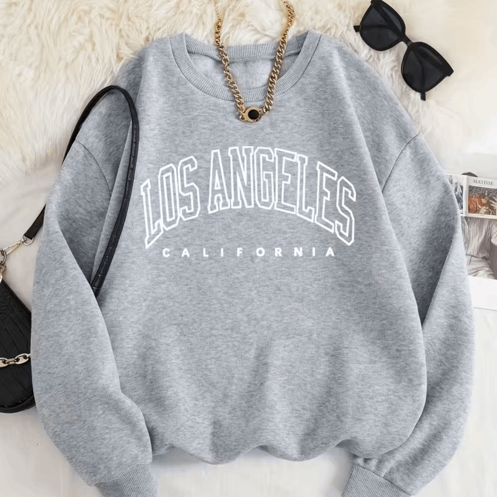 TEMU Women's Sweater - Party Outfit - Soft Everyday Fall Tops - Machine Washable Casual Pullover