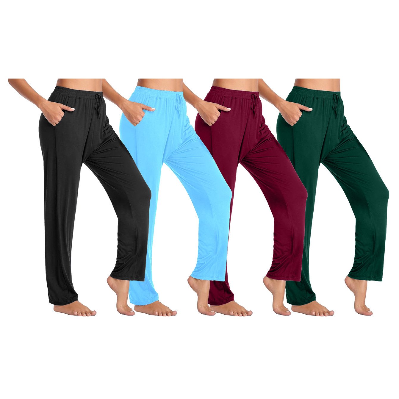 TEMU 4-pack Women's Loose Fit Classic Lounge Pants