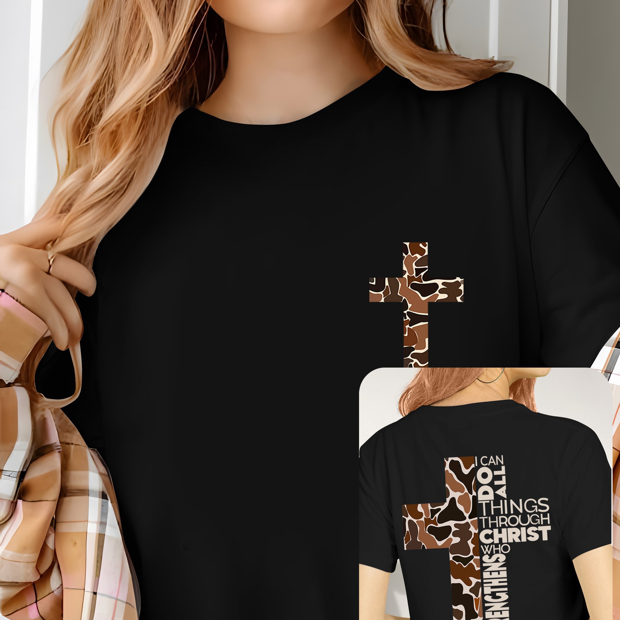 cross shirt sold on Temu United States