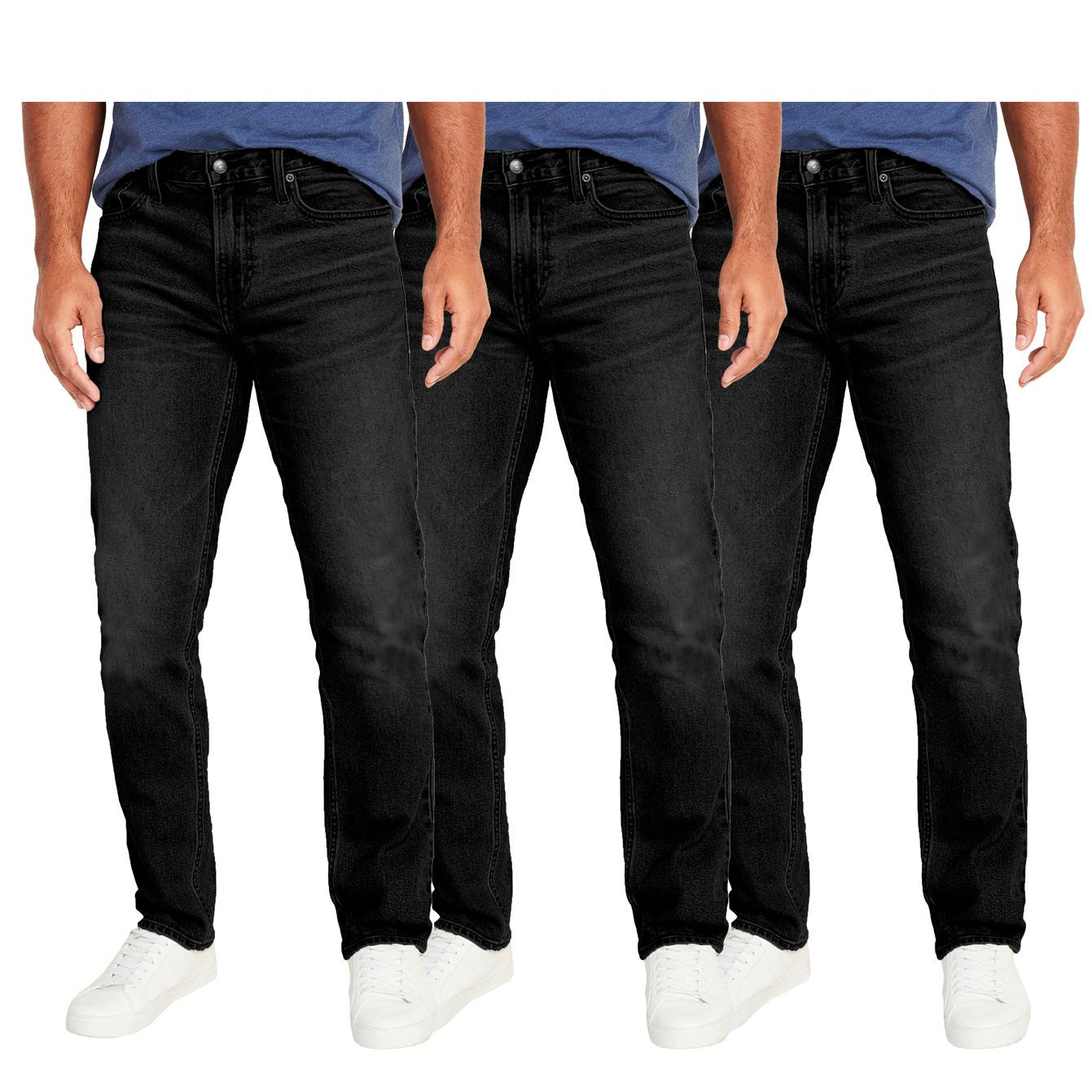 

3-pack Men' Stretch Slim Straight Jeans